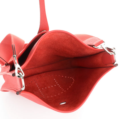 Hermes Taurillon Clemence Evelyne III PM Rouge Tomate 5 of 7