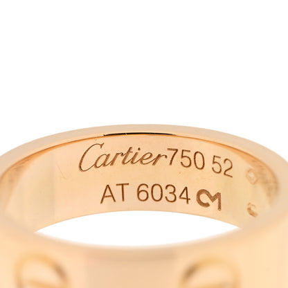 Cartier 18K Yellow Gold 5.5mm LOVE Ring 52 6 4 of 4