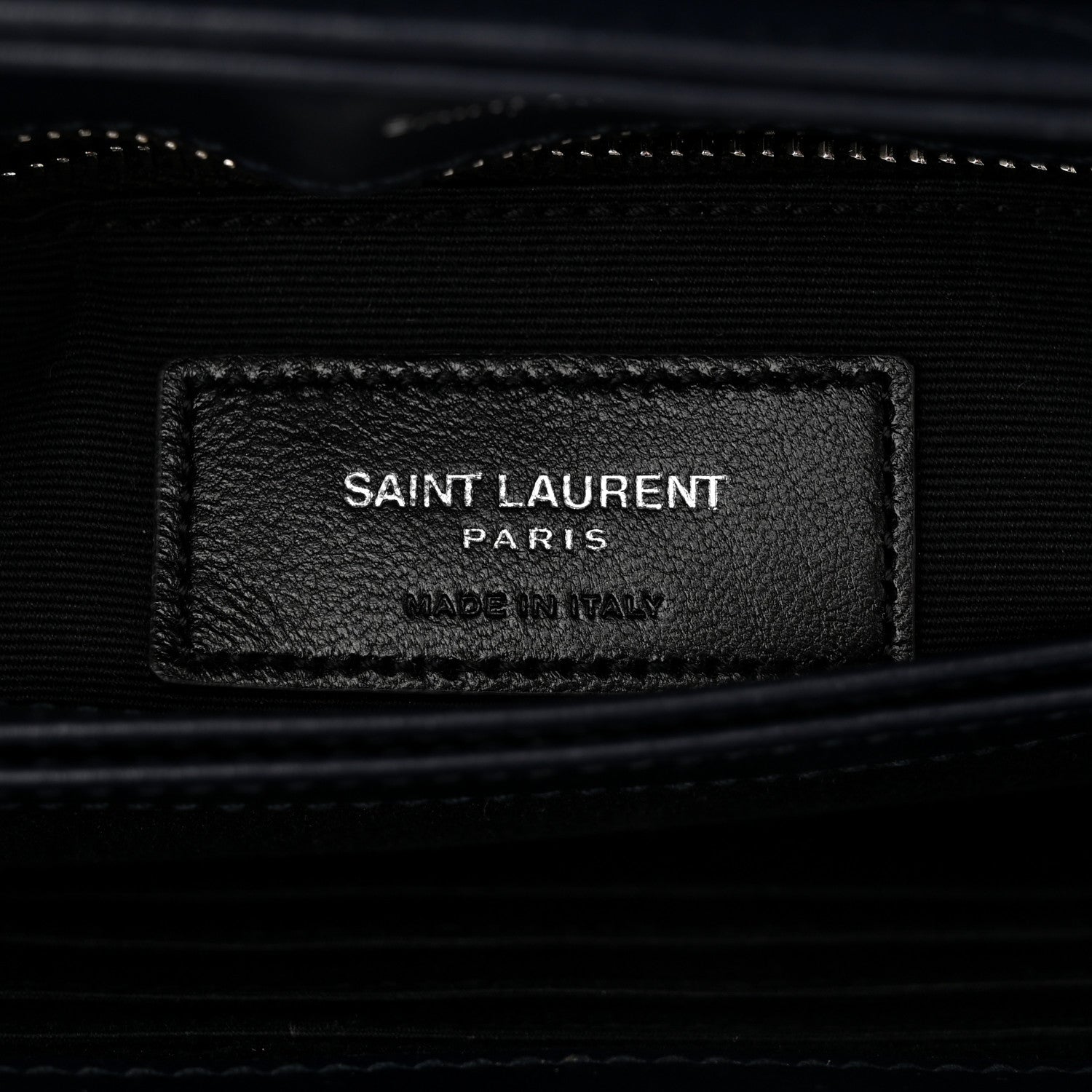 Saint Laurent Calfskin Y Quilted Monogram Toy Loulou Satchel Navy 6 of 11