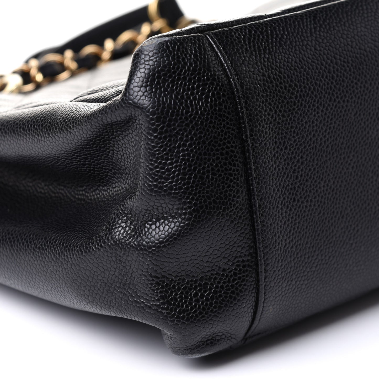 Caviar Quilted Grand Shopping Tote GST Black