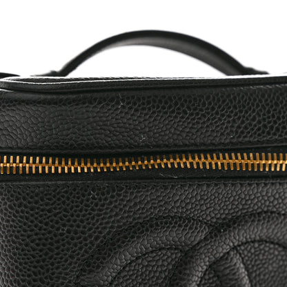 Chanel Caviar Vanity Cosmetic Case Black 9 of 10