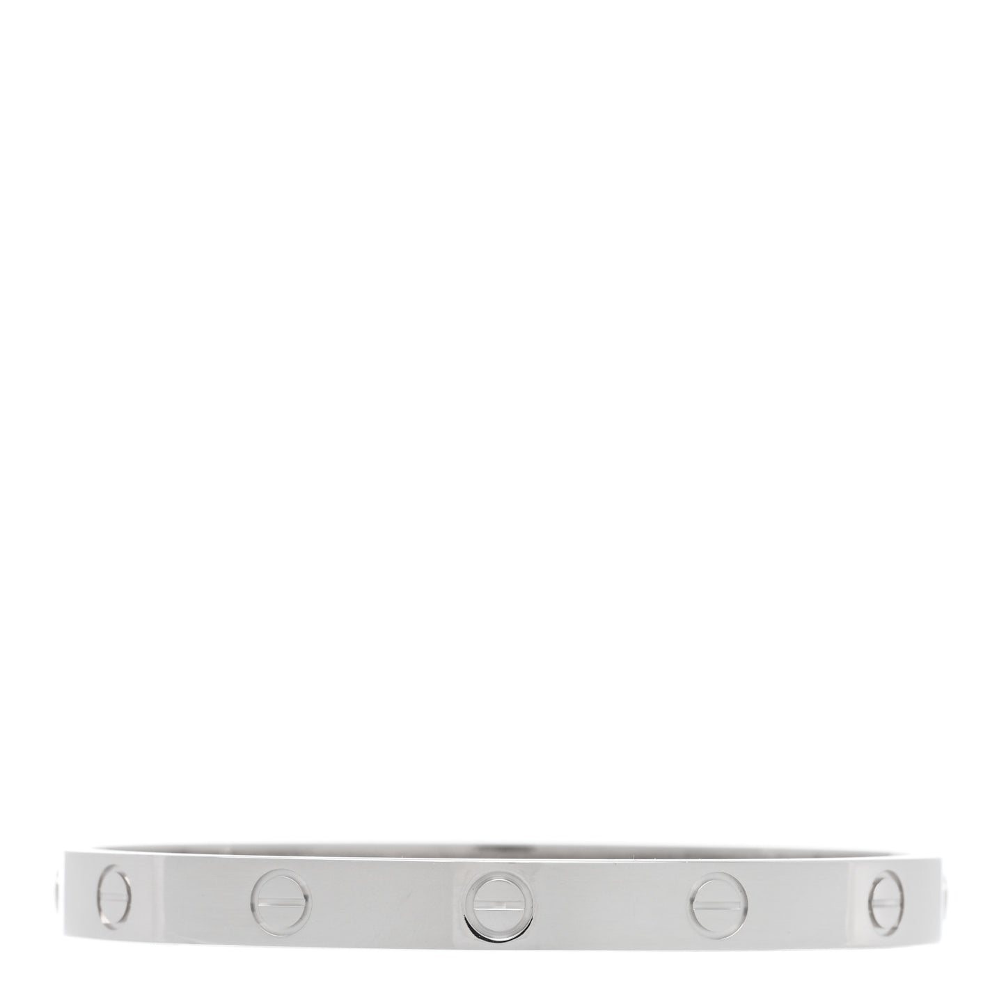 18K White Gold LOVE Bracelet 17