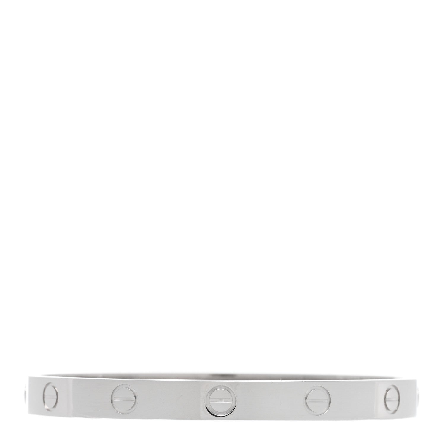 Cartier 18K White Gold LOVE Bracelet 17 1 of 5