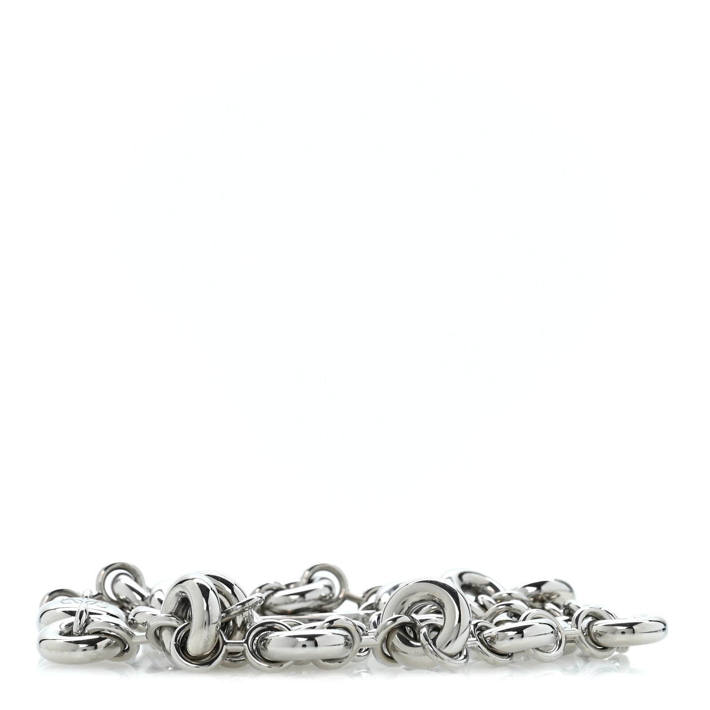 Donut Chain Shoulder Strap Silver