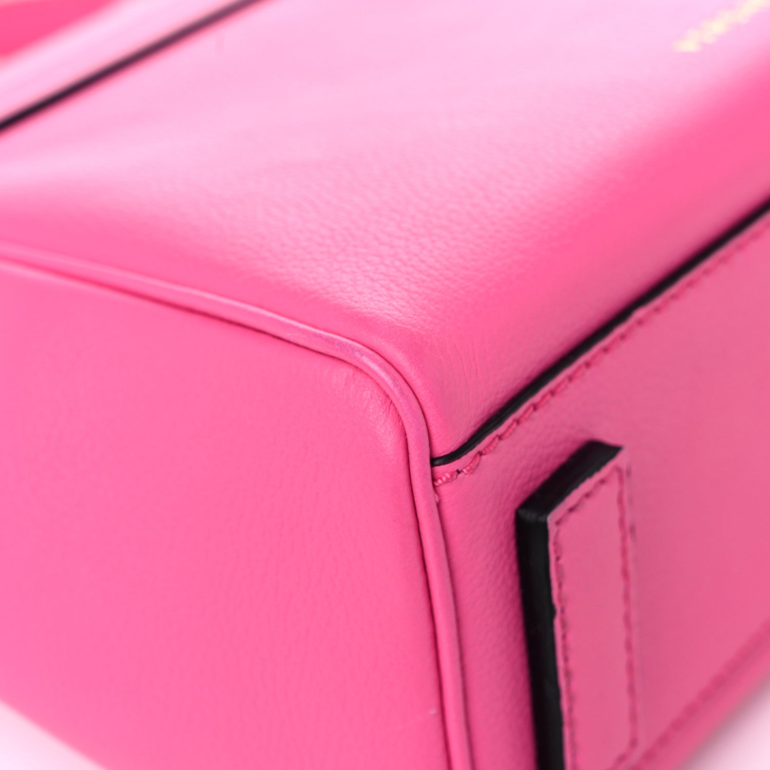 Versace Grained Calfskin Medusa Small Top Handle Handbag Cerise 11 of 13