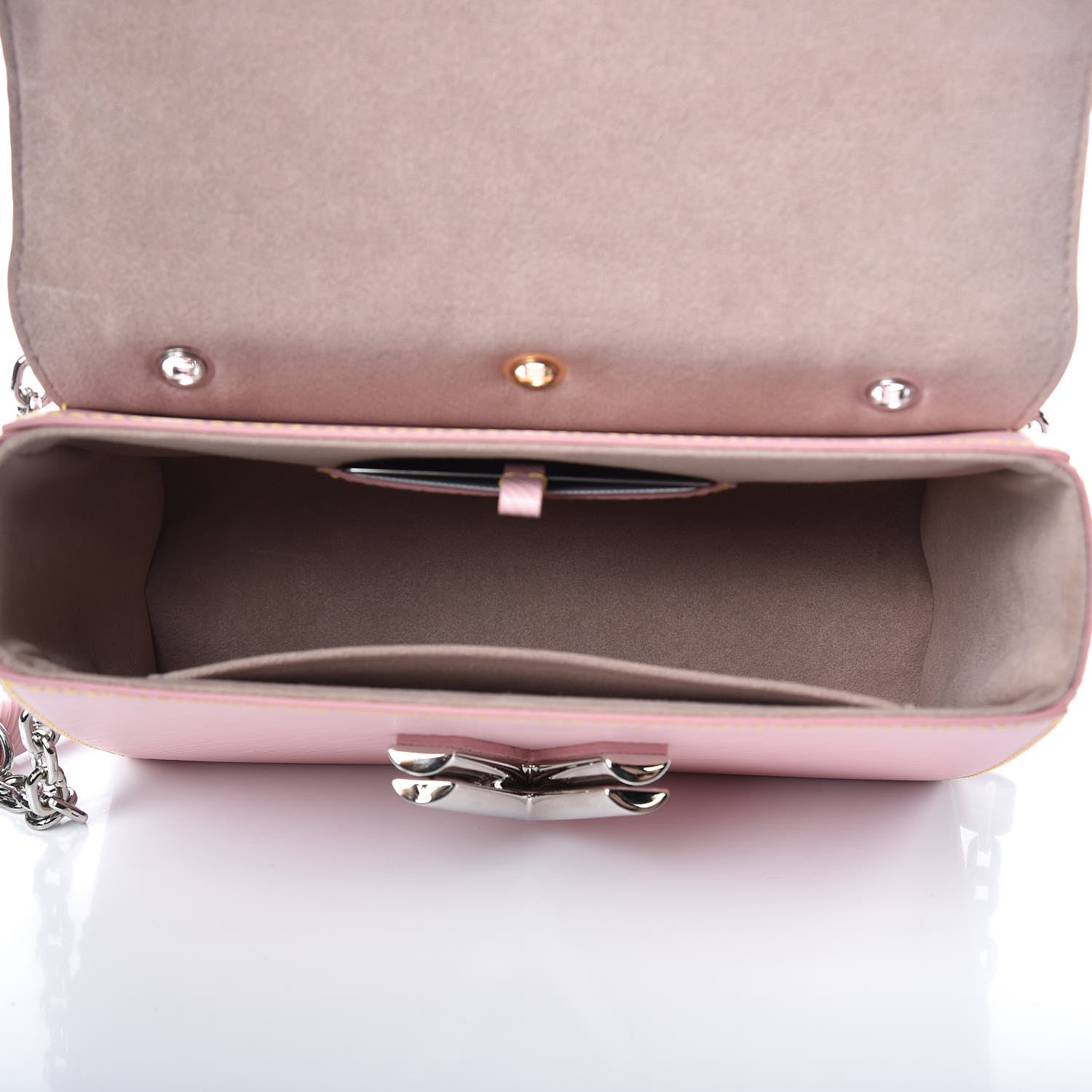 Louis Vuitton Epi Mechanical Flowers Twist Shoulder Bag MM Rose Ballerine 5 of 12