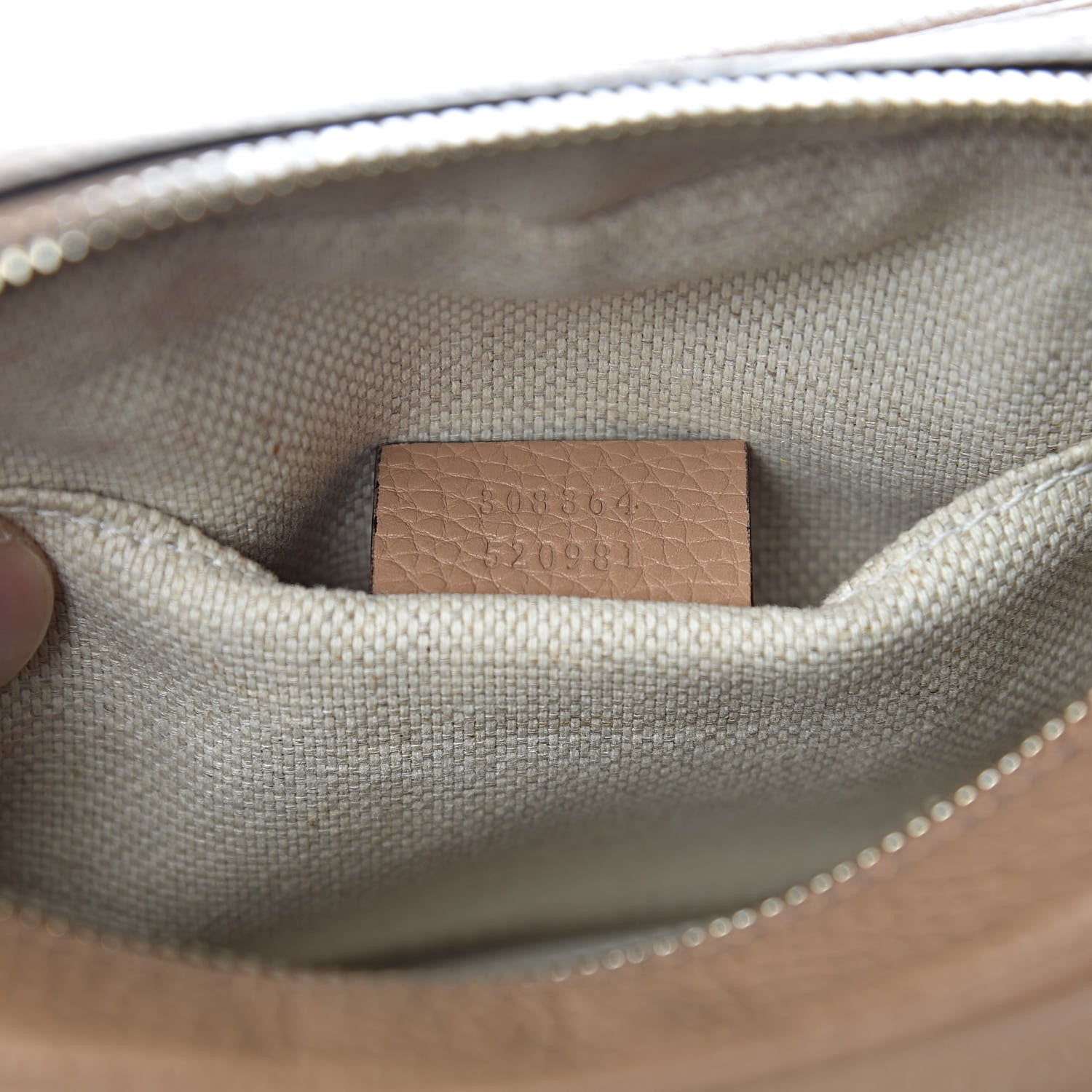 Gucci Pebbled Calfskin Small Soho Disco Bag Rose Beige 7 of 14