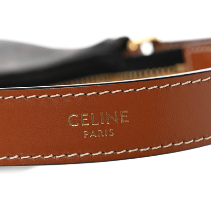 Celine Triomphe Canvas Calfskin Ava Shoulder Bag Tan 6 of 14