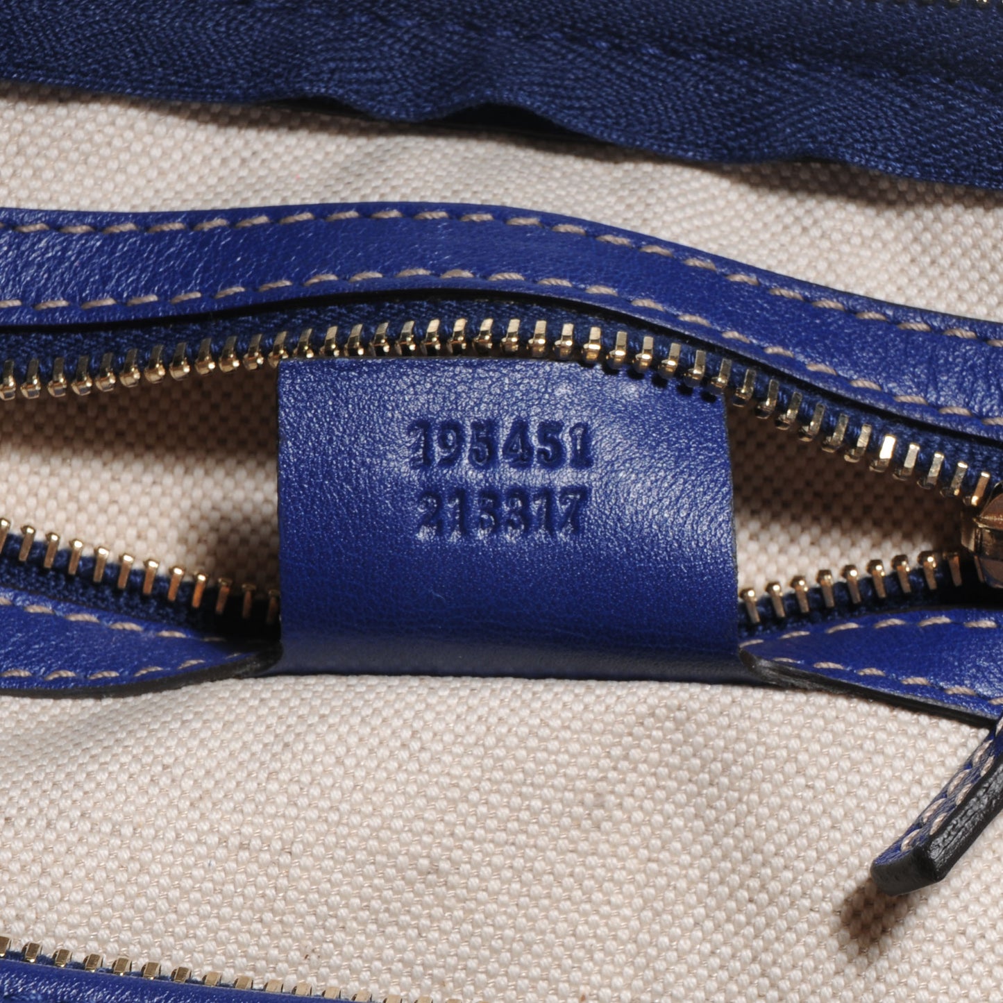GG Plus Monogram Medium Boston USA Flag Unicef Duffle Blue