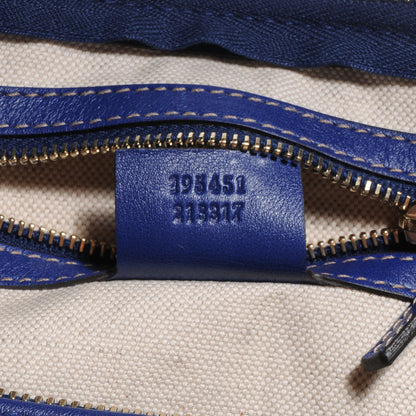 Gucci GG Plus Monogram Medium Boston USA Flag Unicef Duffle Blue 7 of 8