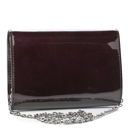 Louis Vuitton Patent Louise PM Chain Clutch Black 2 of 7