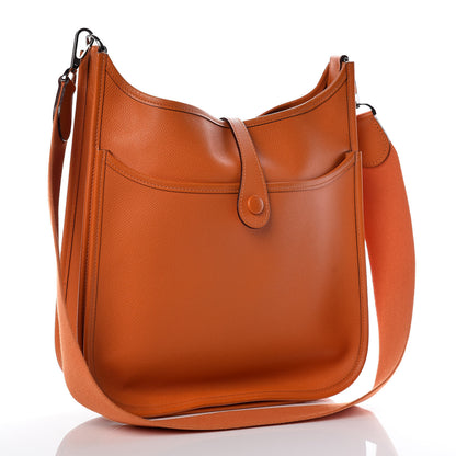 Hermes Epsom Evelyne II PM Orange 3 of 15