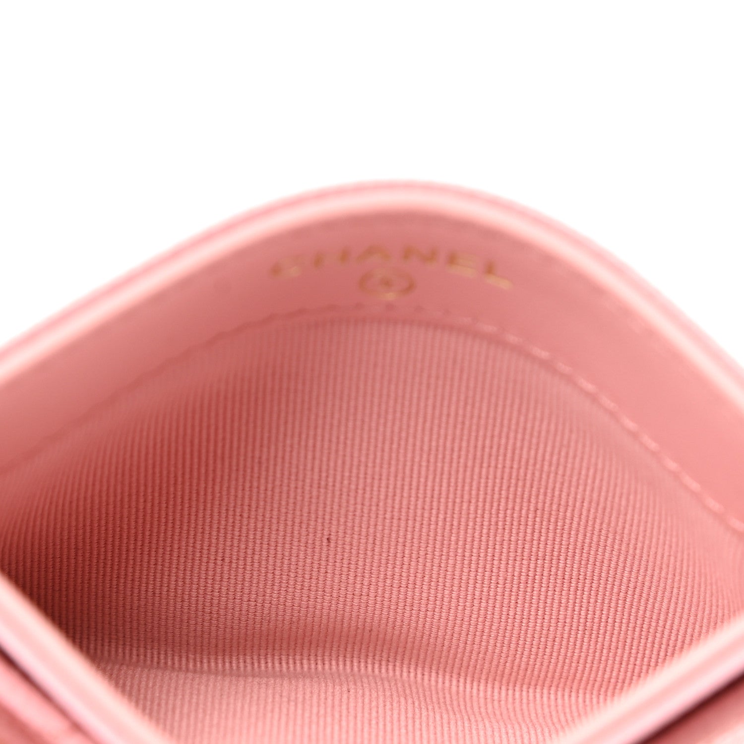 Chanel Caviar Quilted Card Holder Pink 4 of 8