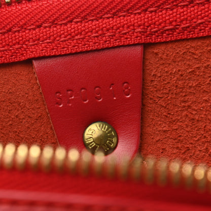 Louis Vuitton Epi Keepall 45 Castillan Red 6 of 10