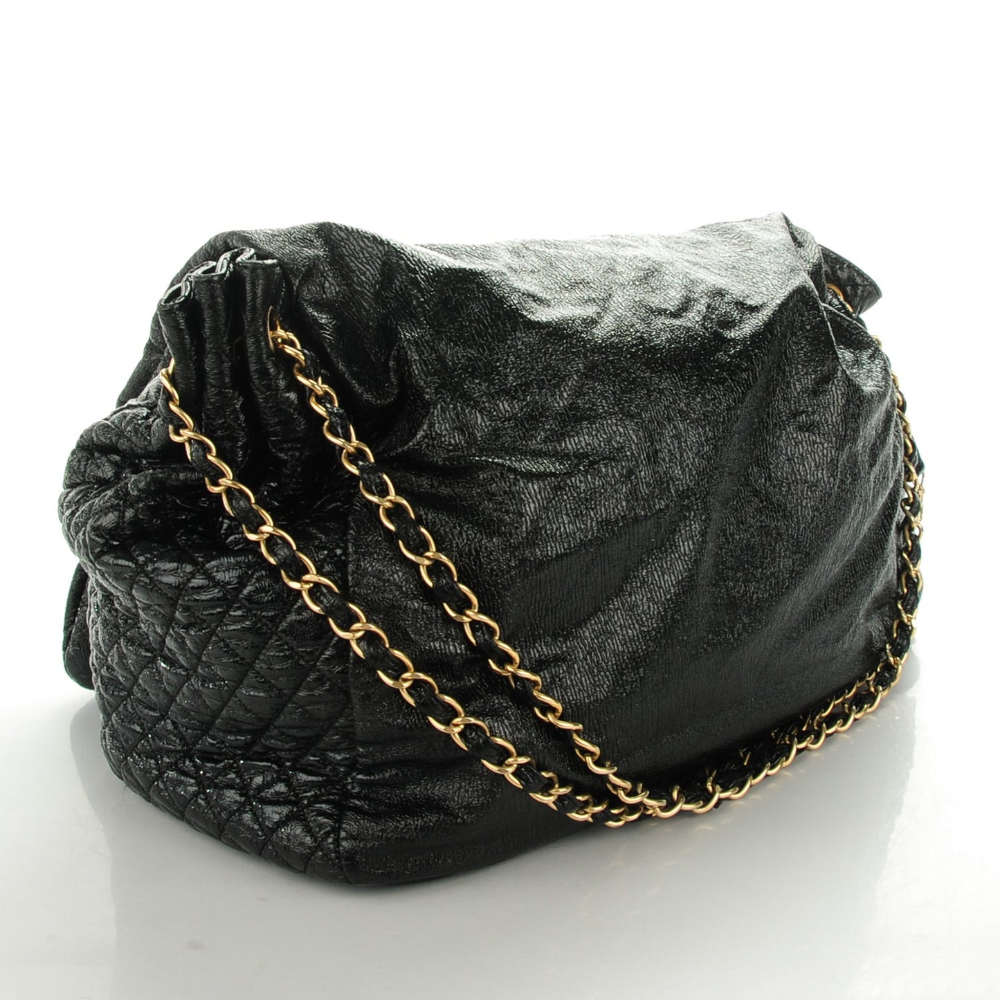 Vinyl XL Rock and Chain Flap Black
