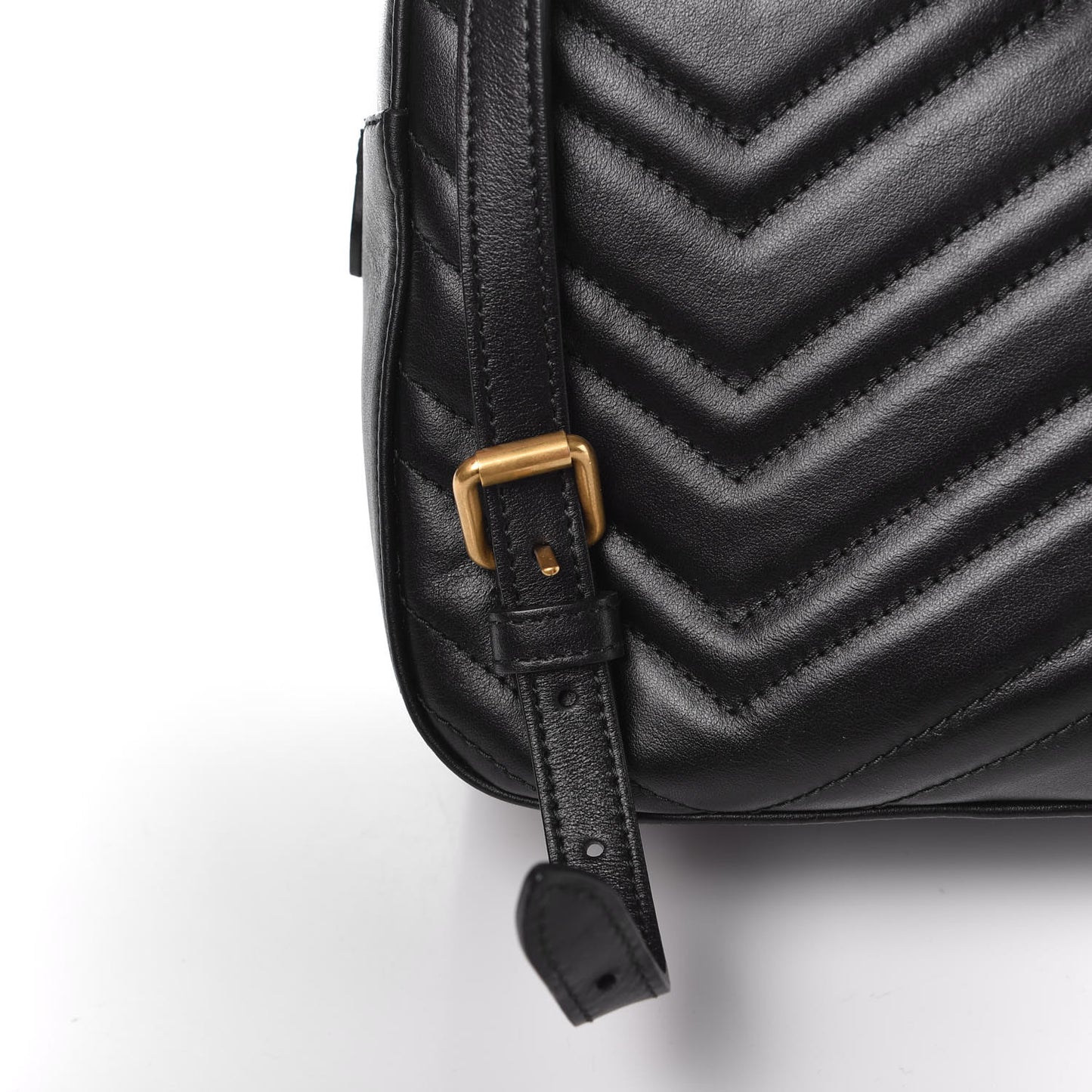 Calfskin Matelasse GG Marmont Backpack Black