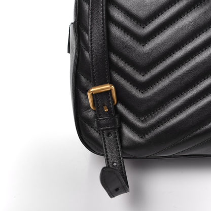 Gucci Calfskin Matelasse GG Marmont Backpack Black 8 of 9