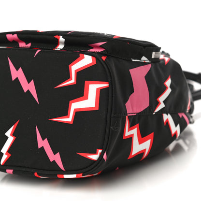 Prada X UNIVERSAL STUDIOS Tessuto Nylon Saffiano Thunder Frankenstein Mini Bucket Crossbody Bag Lacca 10 of 10