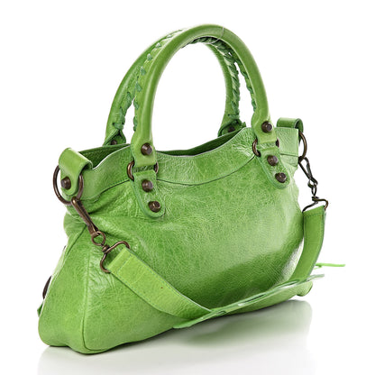 Balenciaga Agneau Classic Hardware First Apple Green 4 of 12