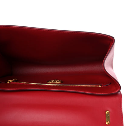 Dolce & Gabbana Calfskin Large Devotion Crossbody Bag Red 5 of 10