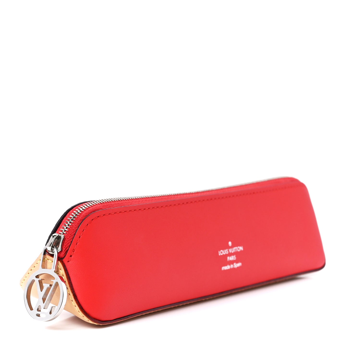 Monogram Elizabeth Pencil Pouch Red