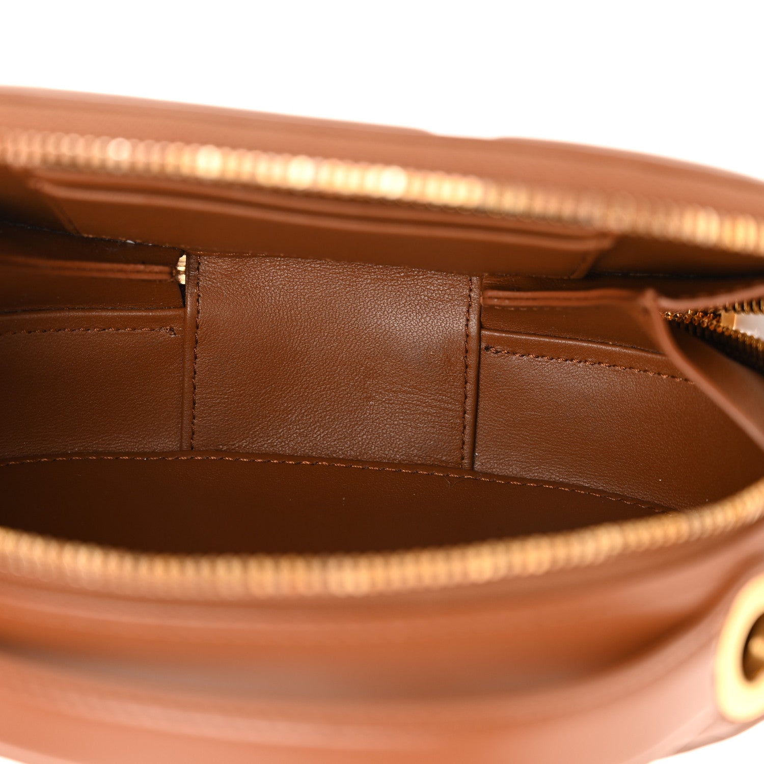 Christian Dior Calfskin CD Signature Oval Crossbody Camera Bag Brown 5 of 13