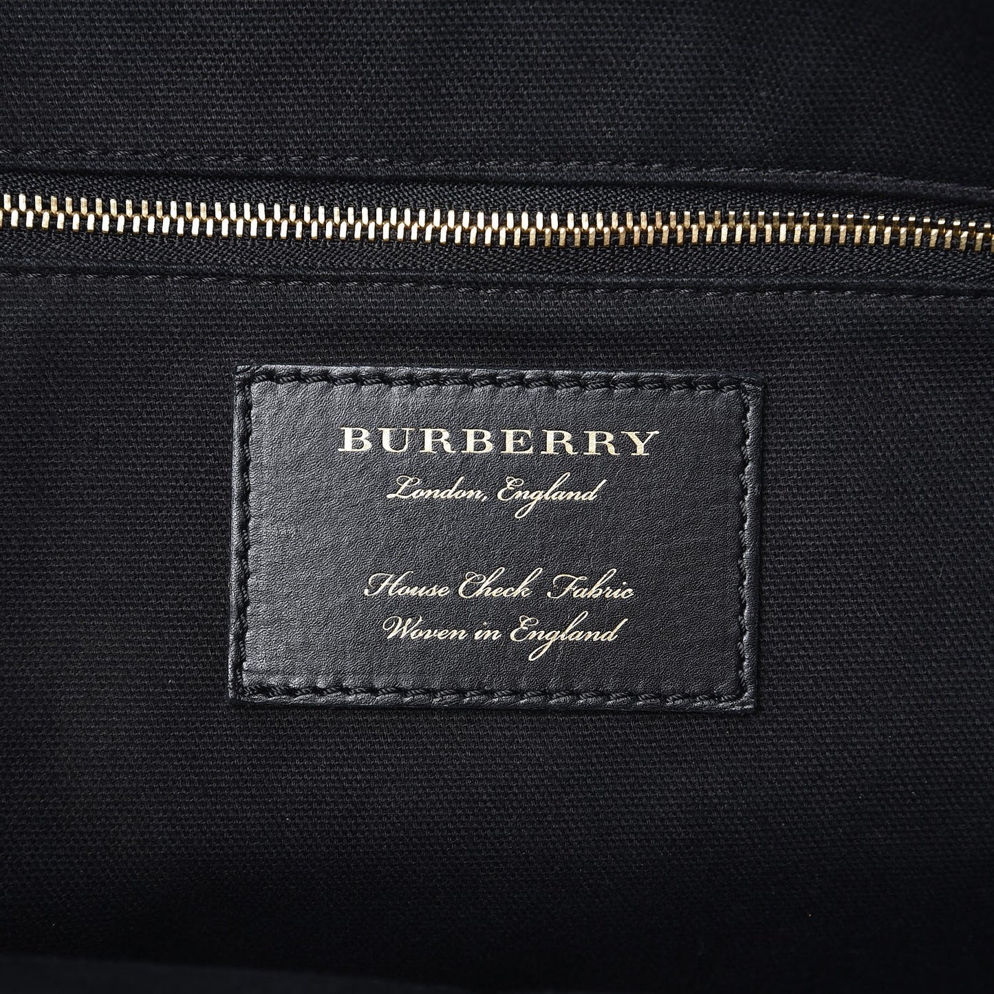 Derby Calfskin House Check Medium Welburn Tote Black