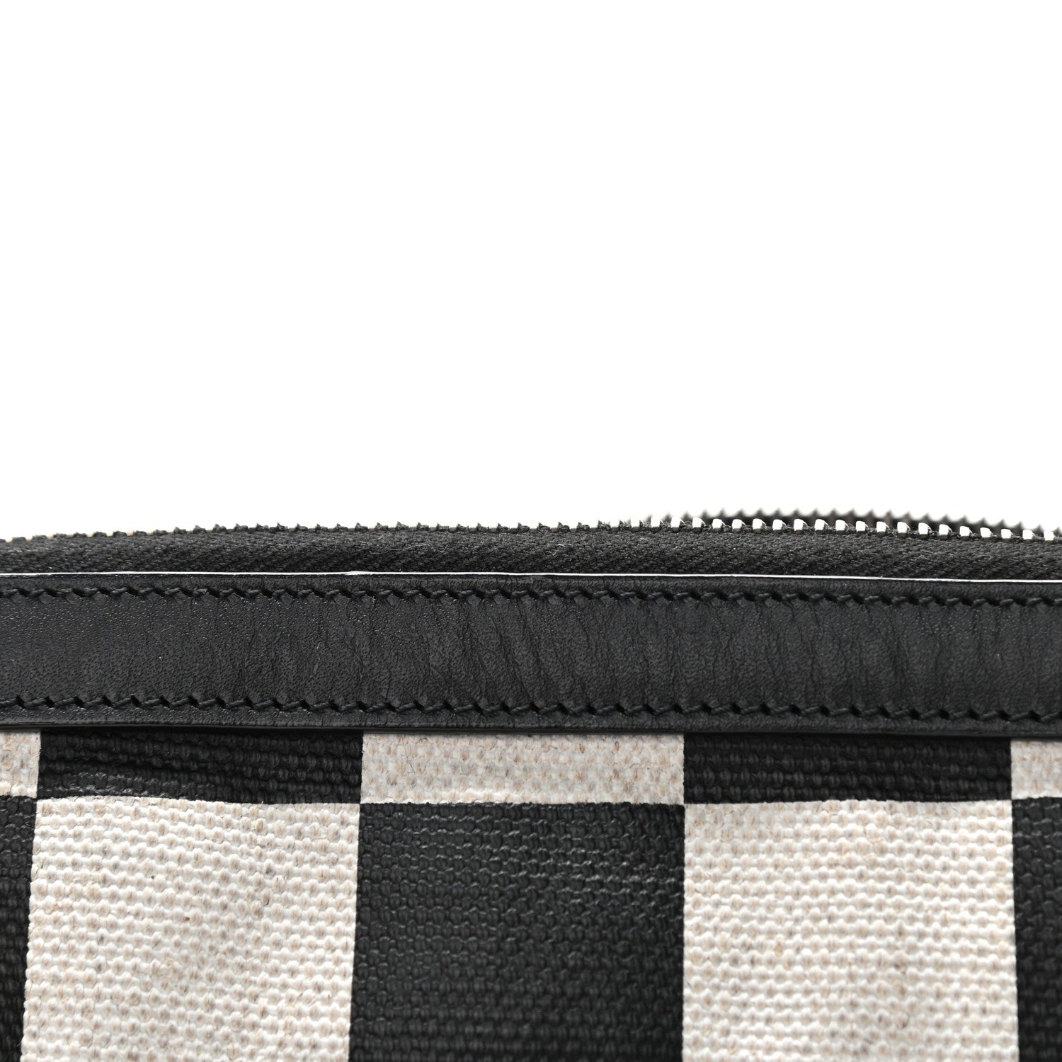 Saint Laurent Canvas Classic Belt Bag Black White 12 of 13