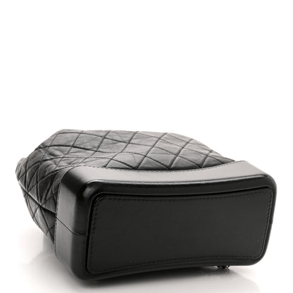 Chanel Aged Calfskin Quilted Gabrielle Backpack Black 4 of 10