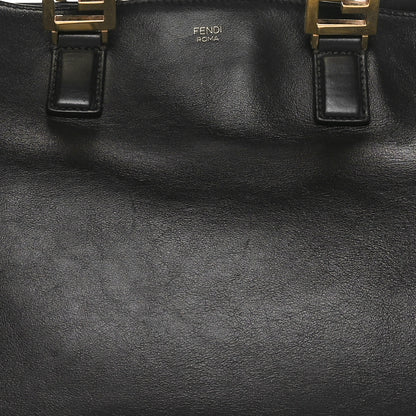 Fendi Vitello Glacier Medium FF Tote Black 8 of 12