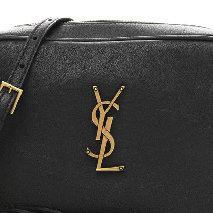 Saint Laurent Lambskin Monogram Small Lou Camera Bag Black 7 of 10