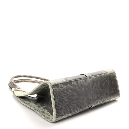 Gucci Snakeskin Bardot Shoulder Bag Green Brown 4 of 10