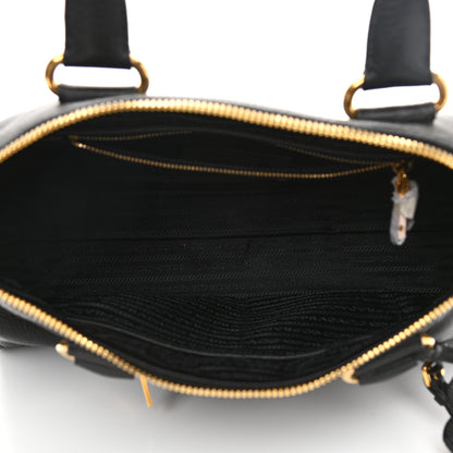 Prada Vitello Daino Shopping Satchel Black 5 of 10