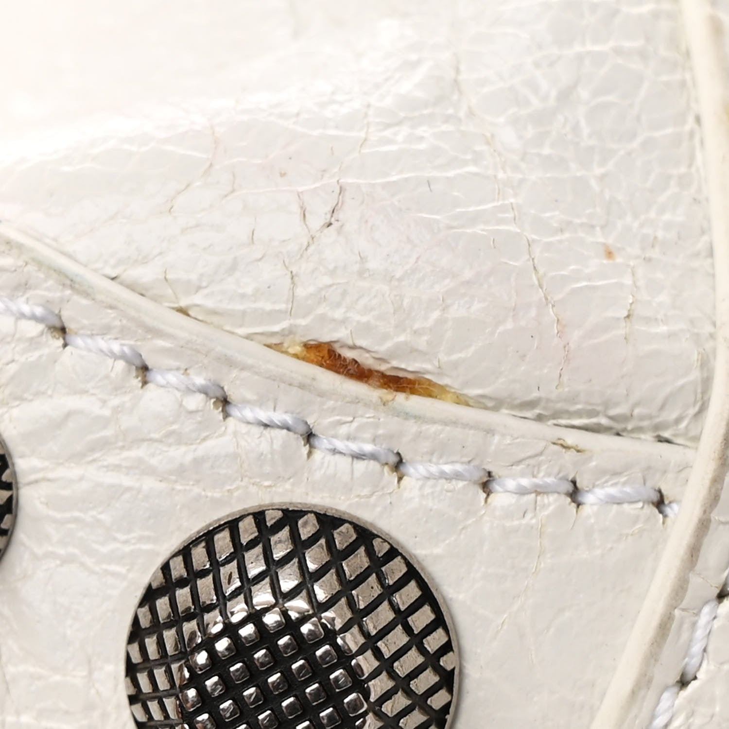 Balenciaga Agneau Arena Le Cagole Bucket Bag XS Optic White 14 of 17