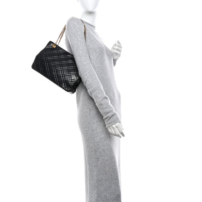 Chanel Lambskin Double Stitch Quilted Tote Black 3 of 19
