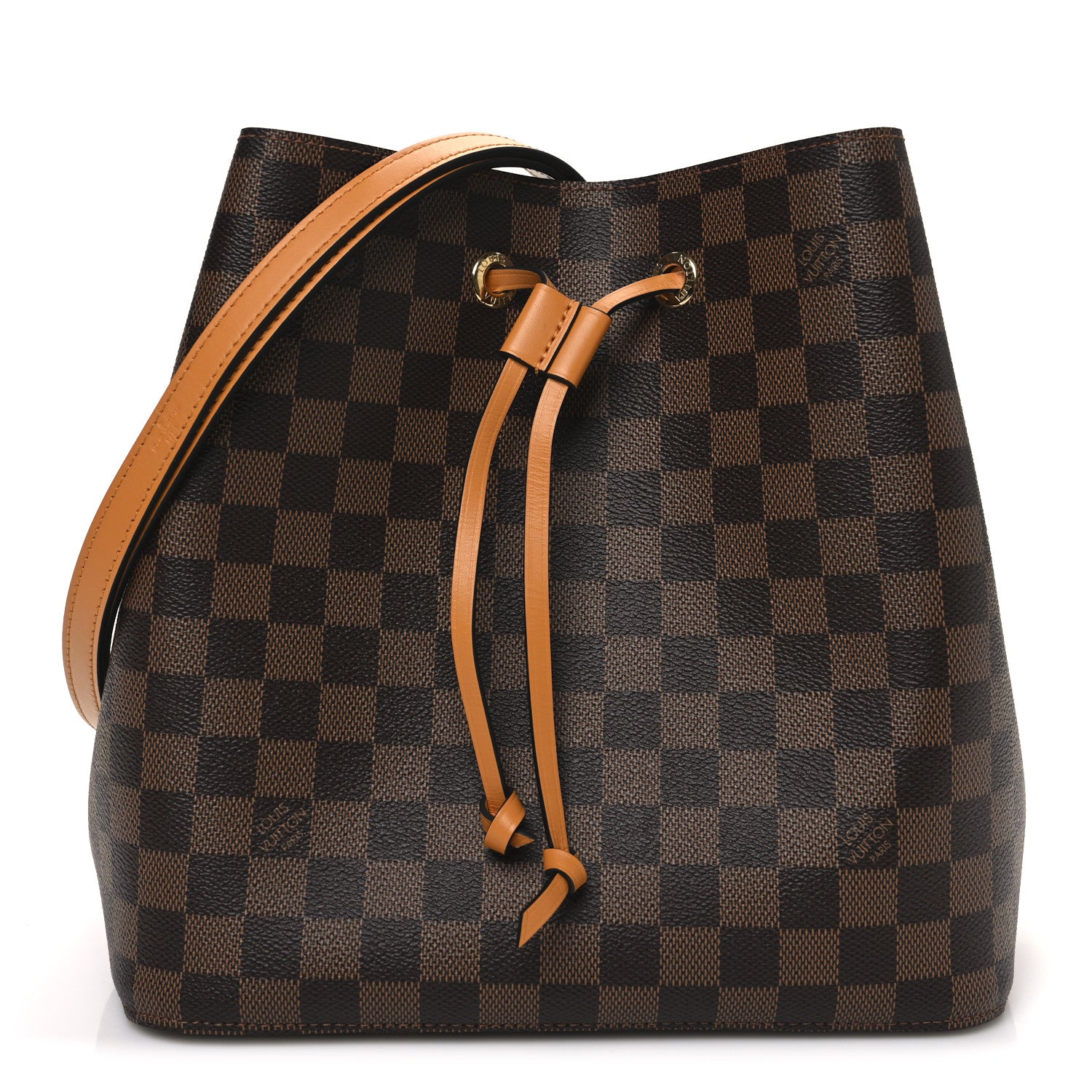 Louis Vuitton Damier Ebene Neonoe MM Safran 1 of 10