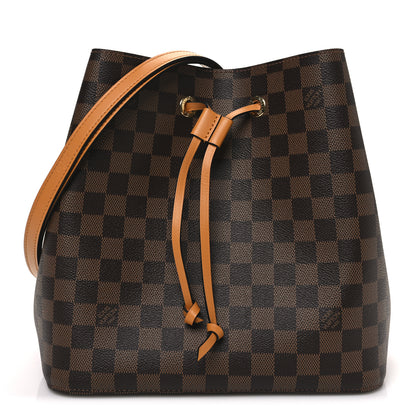 Louis Vuitton Damier Ebene Neonoe MM Safran 1 of 10