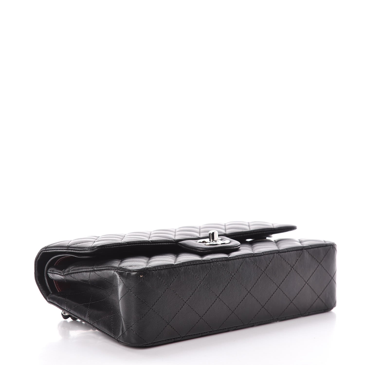 Chanel Lambskin Quilted Medium Double Flap Black 4 of 13