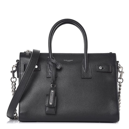 Saint Laurent Grained Calfskin Baby Supple Sac De Jour Black 1 of 7