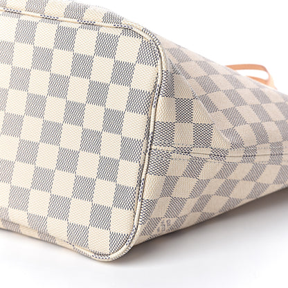 Louis Vuitton Damier Azur Neo Neverfull MM Rose Ballerine 12 of 13