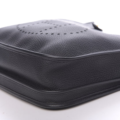 Hermes Taurillon Clemence Evelyne III PM Black 9 of 10
