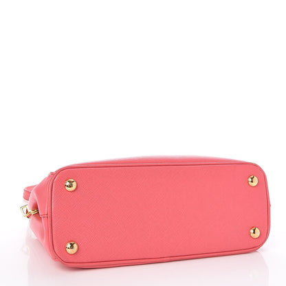Prada Saffiano Mini Galleria Double Zip Tote Fragola 5 of 9