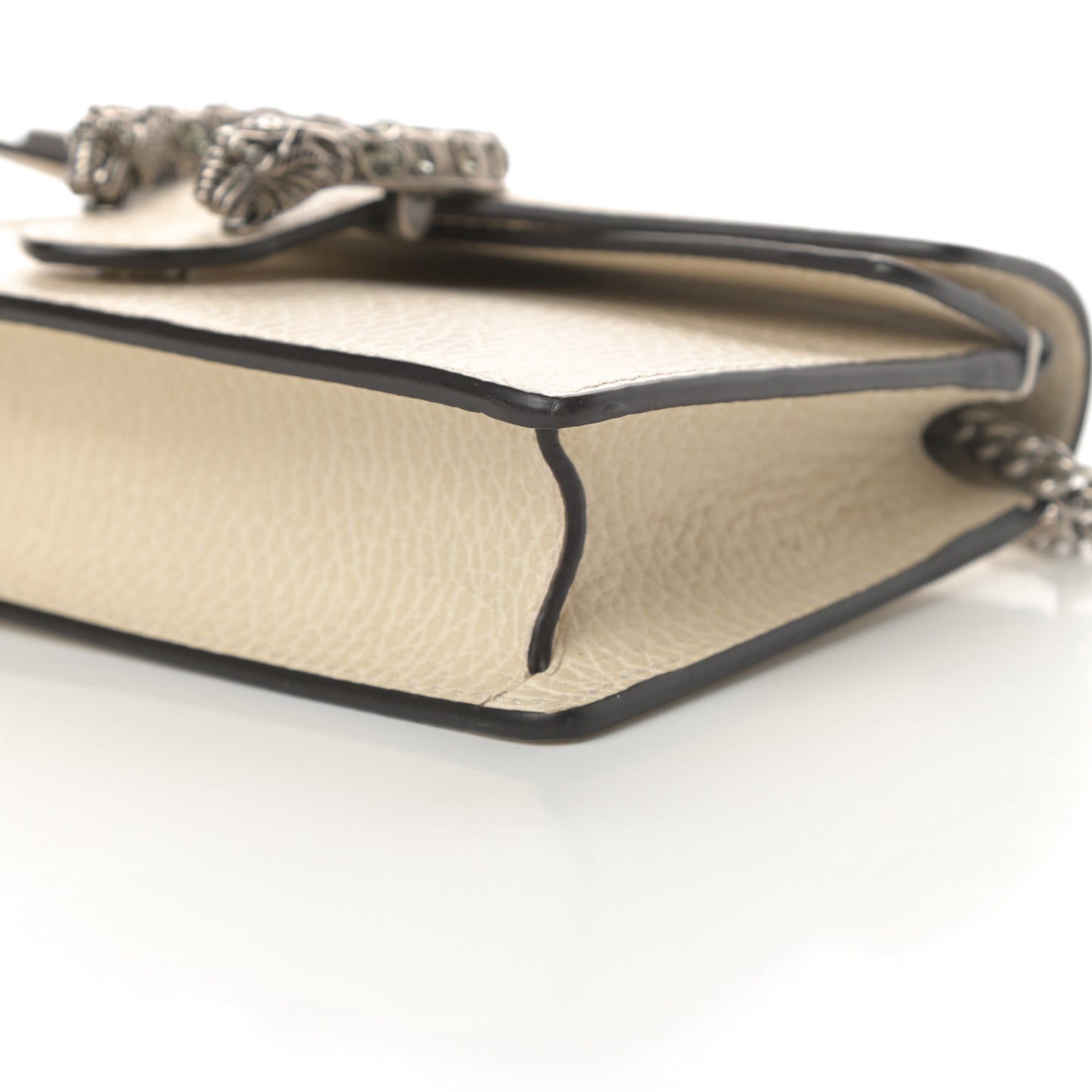Dollar Calfskin Crystal Super Mini Dionysus Shoulder Bag Mystic White Black Diamond