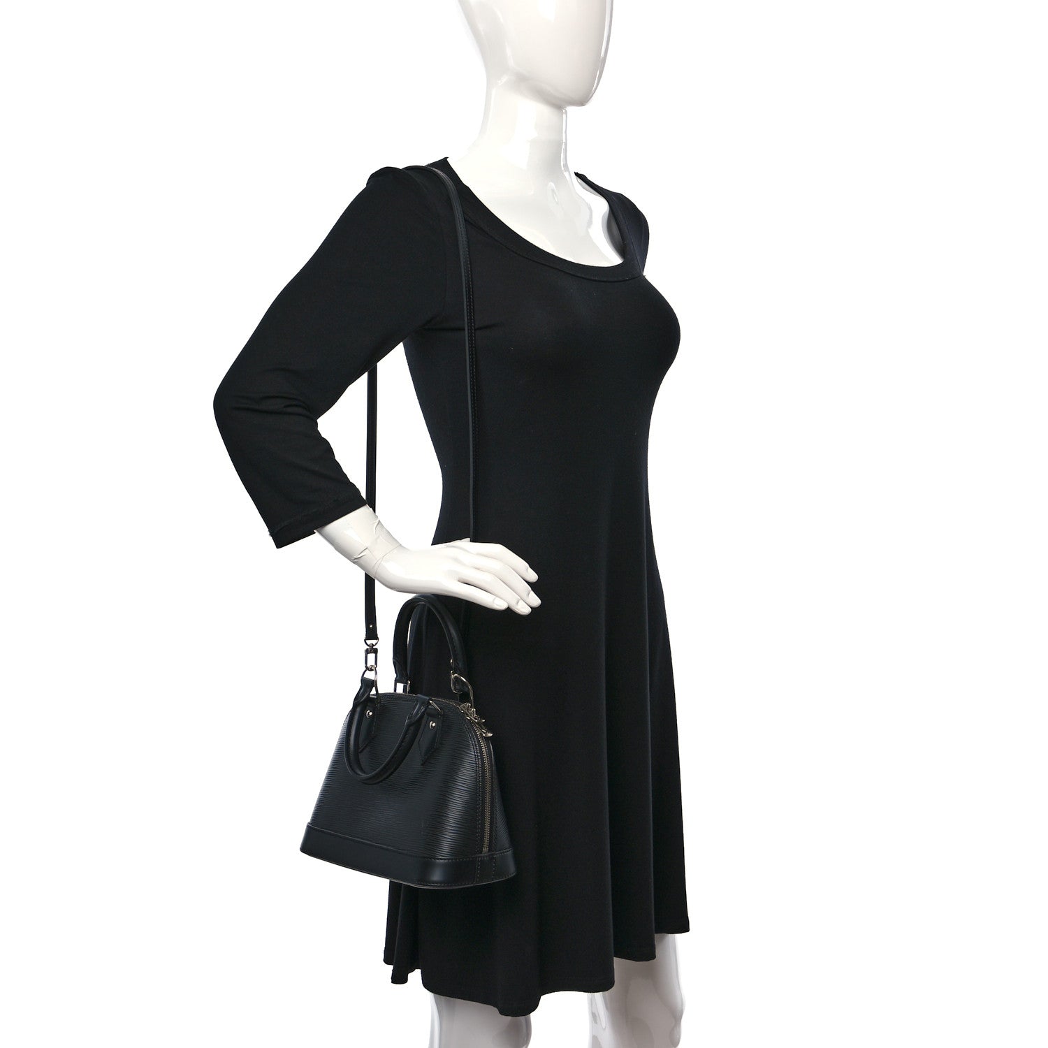 Louis Vuitton Epi Alma BB Black 2 of 8