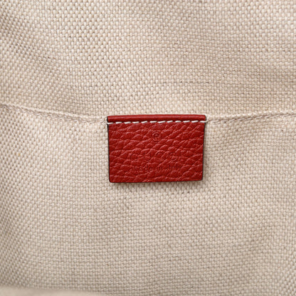 Gucci Pebbled Calfskin Bi-Color Soho Chain Backpack Red Navy 5 of 7