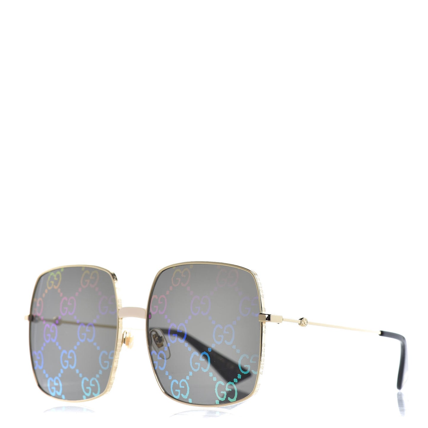 Rectangular Frame Sunglasses GG0414S Black