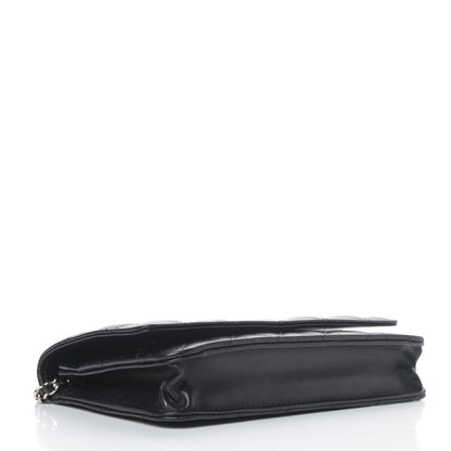 Chanel Lambskin Quilted Wallet On Chain WOC Black 3 of 4