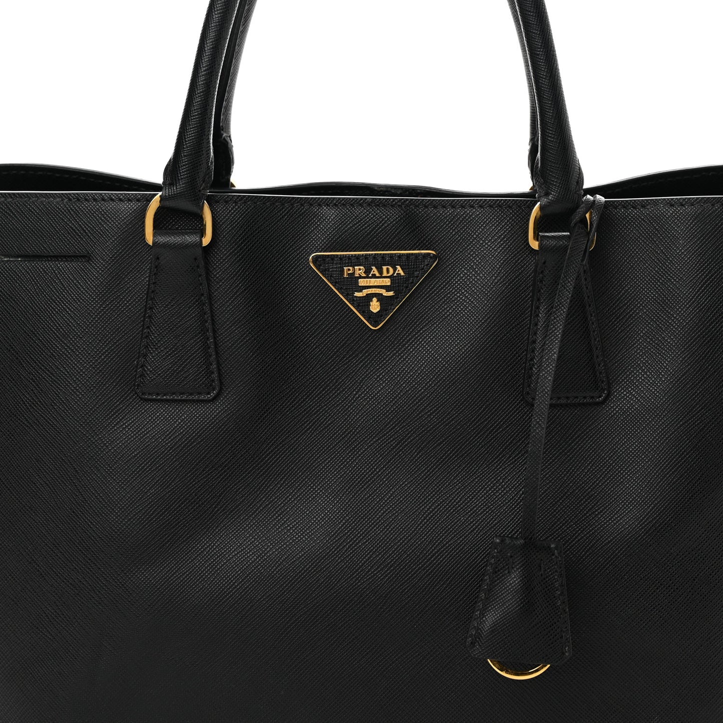 Saffiano Lux Large Tote Black