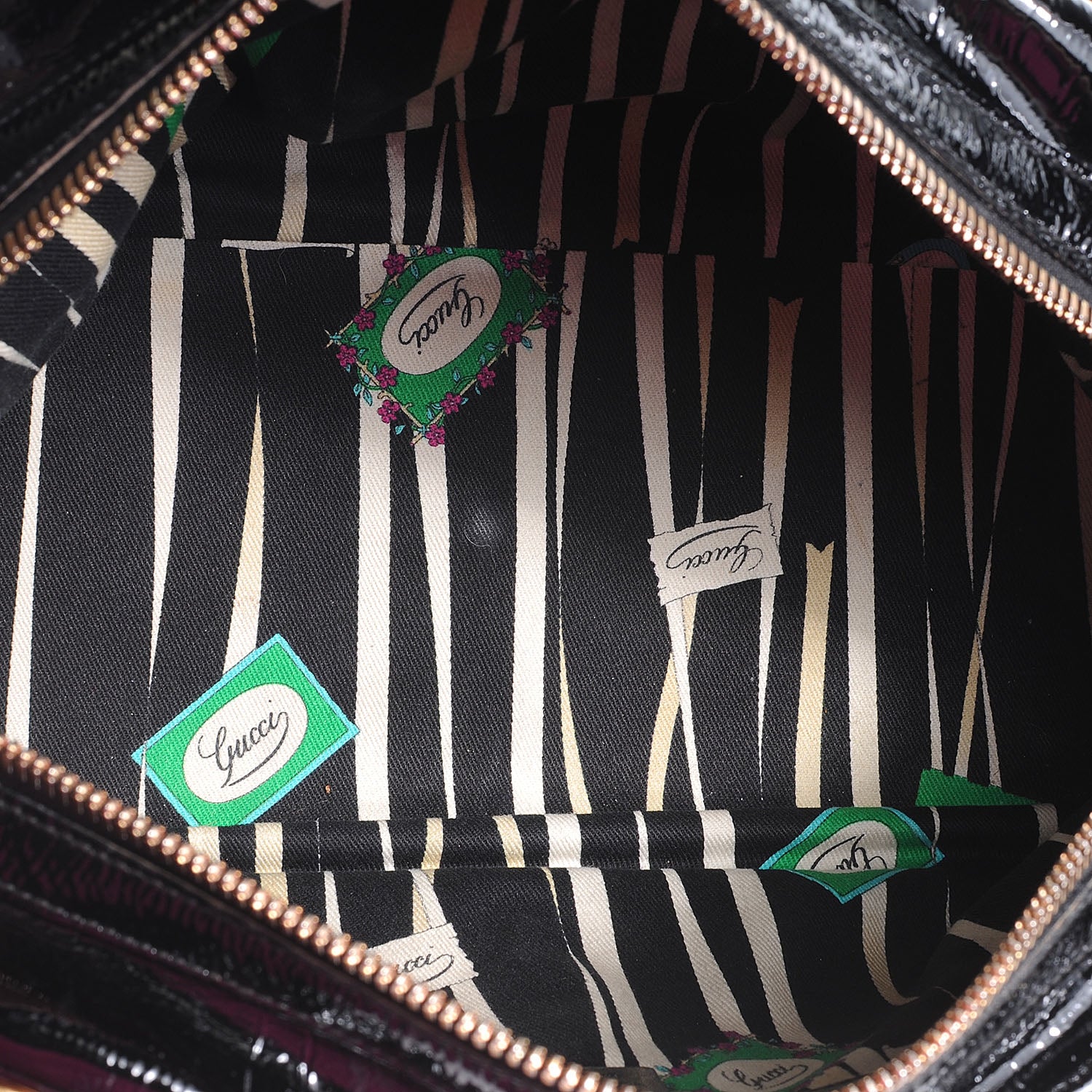 Gucci Patent Leather Wave Boston 5 of 7