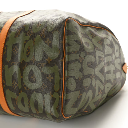Louis Vuitton Graffiti Keepall 50 Kaki 8 of 13